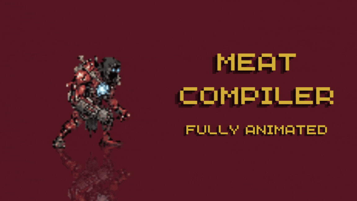 Meat Compiler - Fantasy RPG Enemy | Full Spritesheet