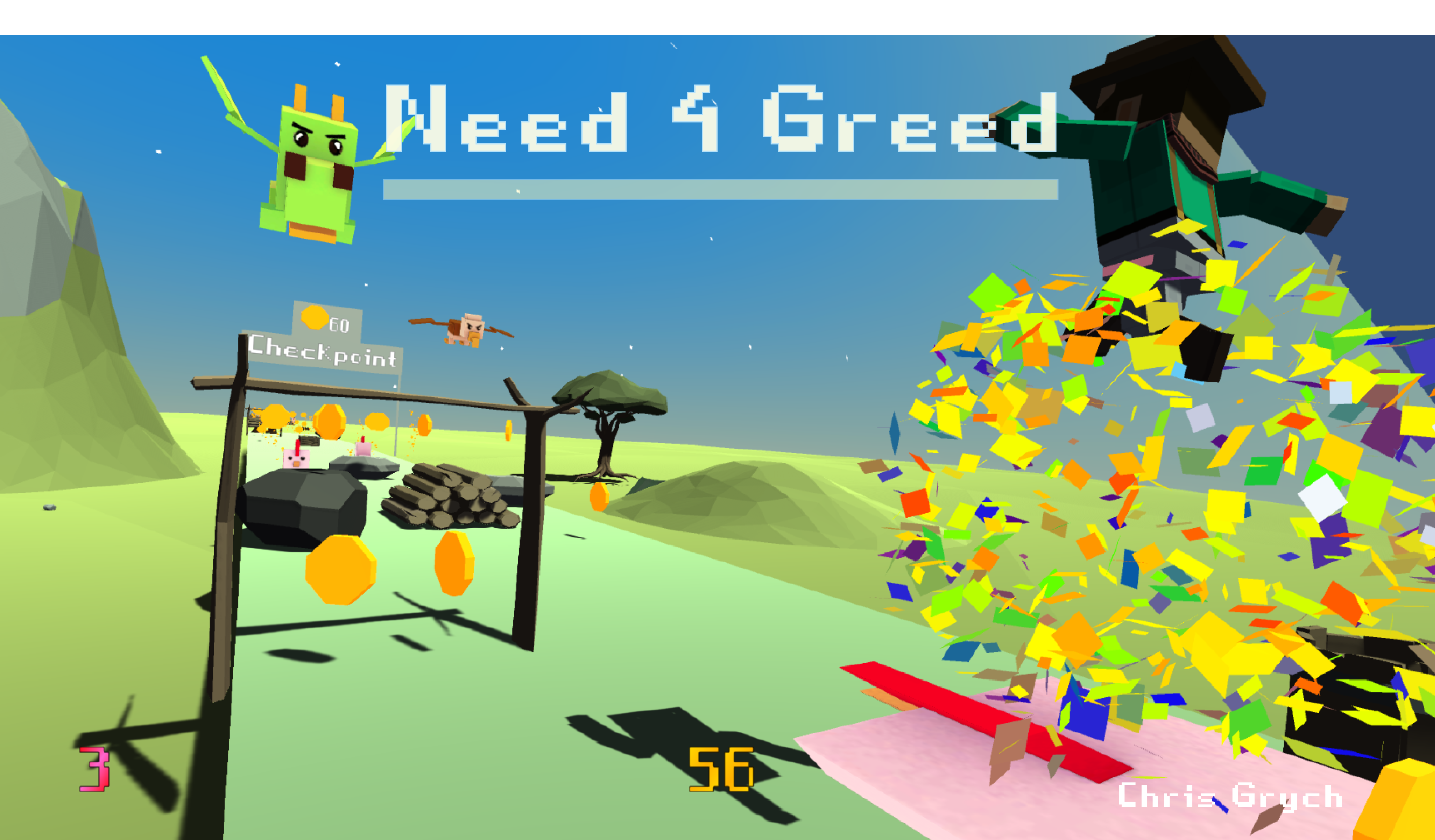 Need 4 Greed: A Finite Runner