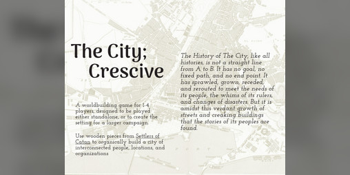 Cover image for The City; Crescive