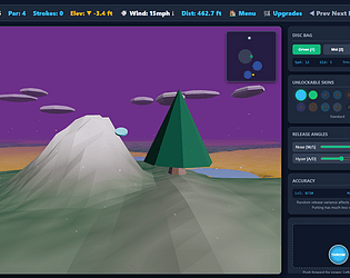 3D Disc Golf game screenshot