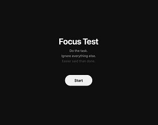 Focus Test game screenshot