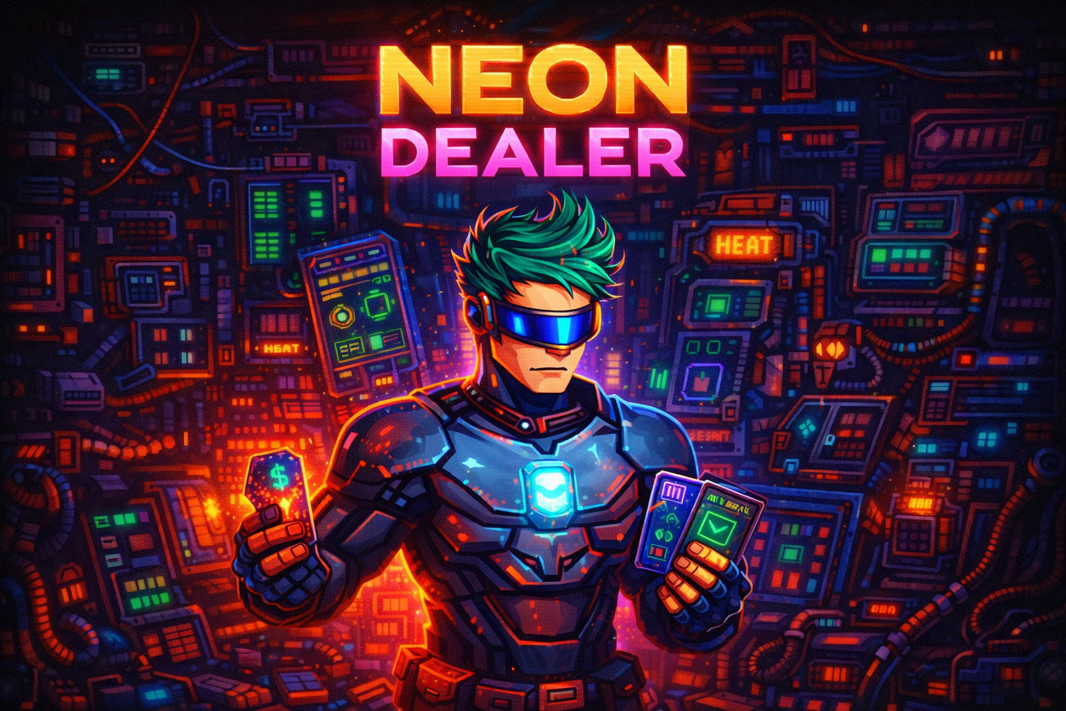 Cover image for Neon Dealer: High Heat Hustle