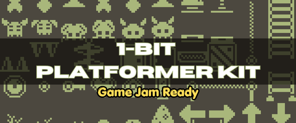 1-Bit Pixel Platformer - Gamejam Ready