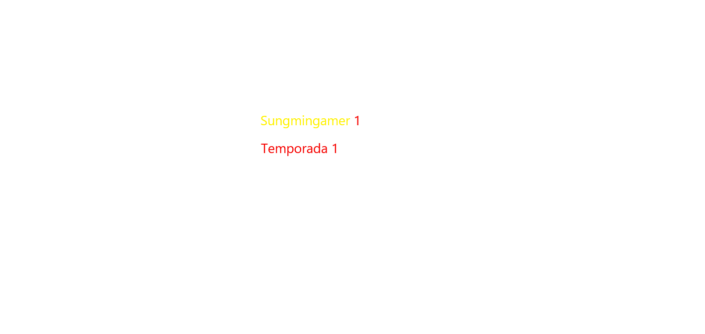 Sungmingamer Temporada 1(Demo)