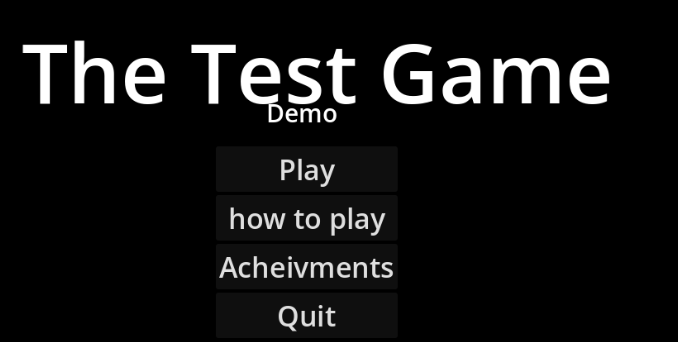 The Test Game Demo by Adverd Games