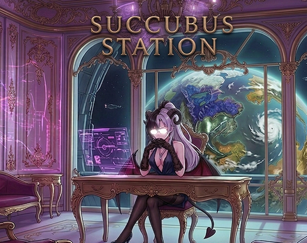 Cover art for Succubus Station（R18）, an adult visual novel by Shimomura Tsutomu