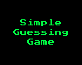 Simple Guessing Game