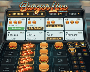 Burger Line game screenshot