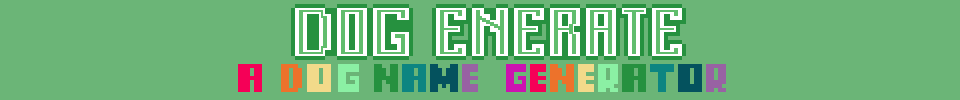 DogEnerate- Dog Name Generator