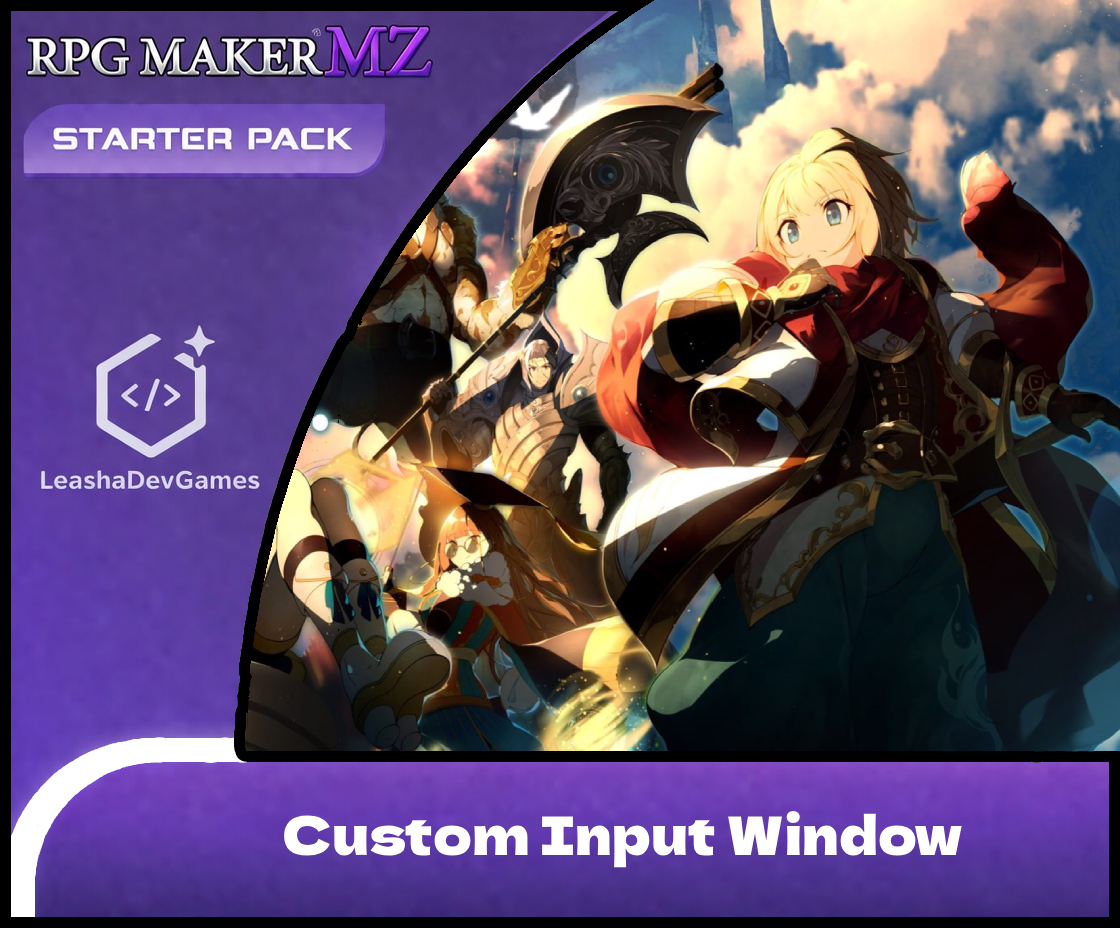 Cover image for Custom Input Window For RPG Maker MV/MZ