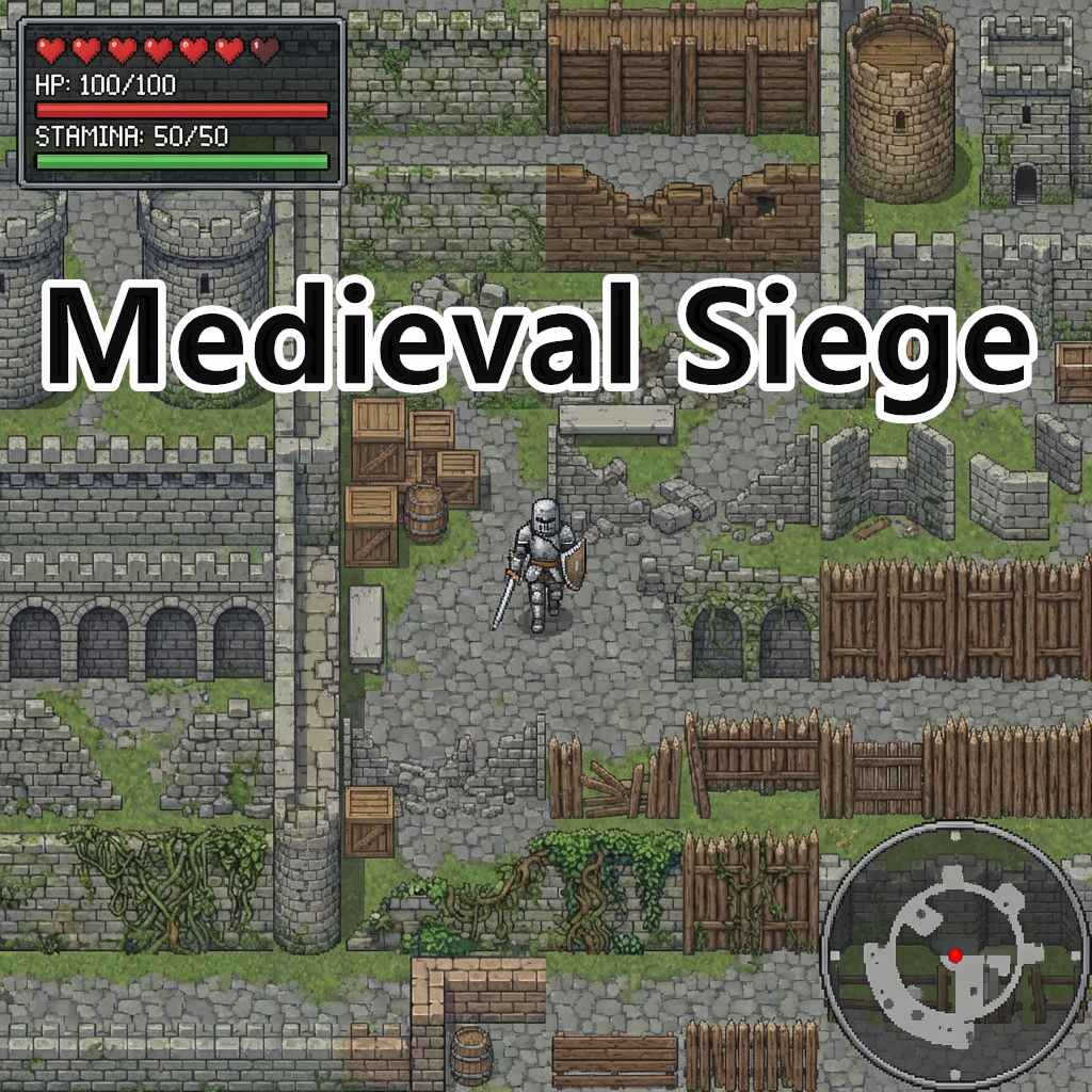 Medieval Castle Fantasy - Pixel Art Tileset by Cute SCKR