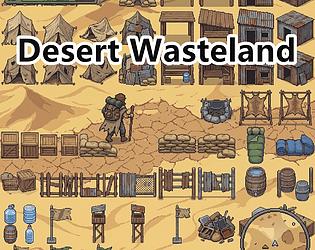 Desert Wasteland Pixel Tileset cover art