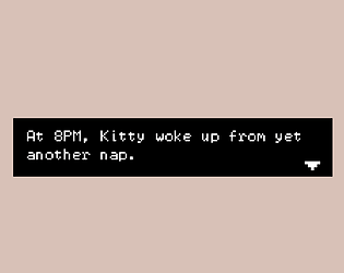 At 8PM, Kitty woke up from yet another nap.