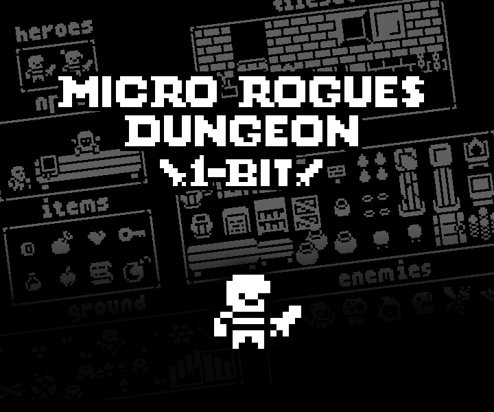 One Bit Assets NEW ASSET PACK RELEASED! - MICRO ROGUES: DUNGEON (1-BIT ASSET PACK) by ...