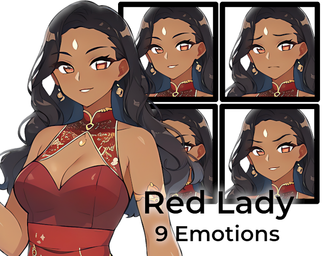 Save Red Lady Free Character - Red Lady by WineChan