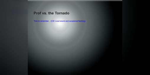 Cover image for Prof vs. the Tornado