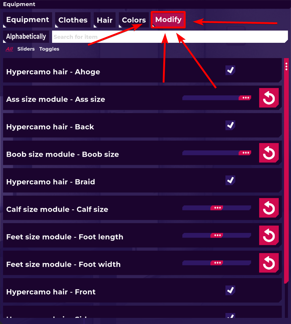 💬 FAQ-🍑-Size-Module | ¿Cómo puedo modificar las partes del cuerpo de ...