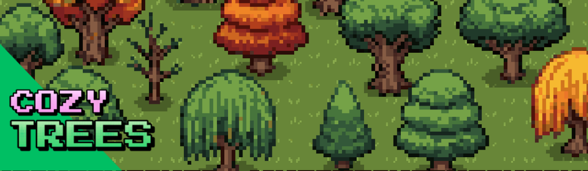 Cozy Trees - Pixel Game Assets