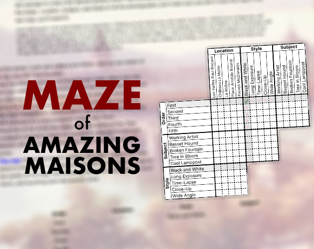 Cover image for Maze of Amazing Maisons