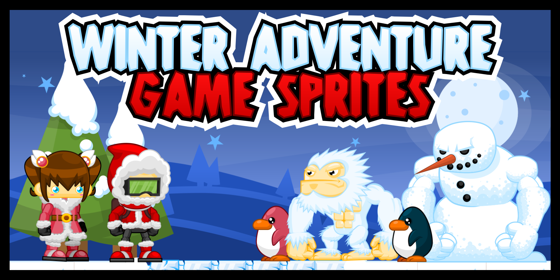 Winter Adventure Game Sprites
