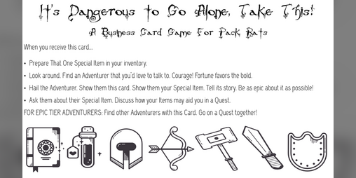 Cover image for It's Dangerous to Go Alone. Take This!