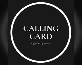 Calling Card   - a business card game for very important demons. 