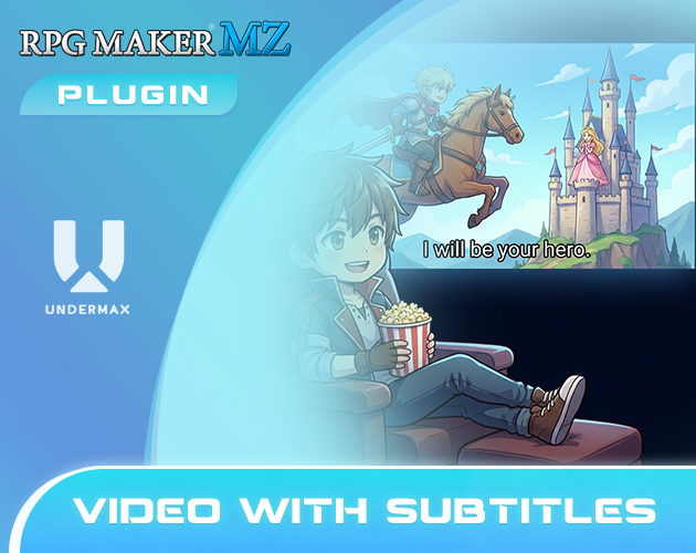 Cover image for RPG MAKER MZ Plugin: Video with Subs (Subtitles)