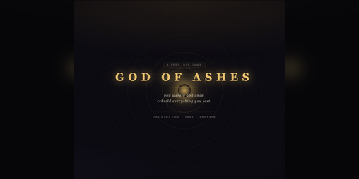 Cover image for God of Ashes