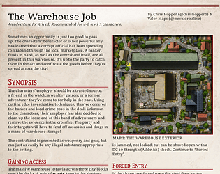 Mapvember Day 8: The Warehouse Job