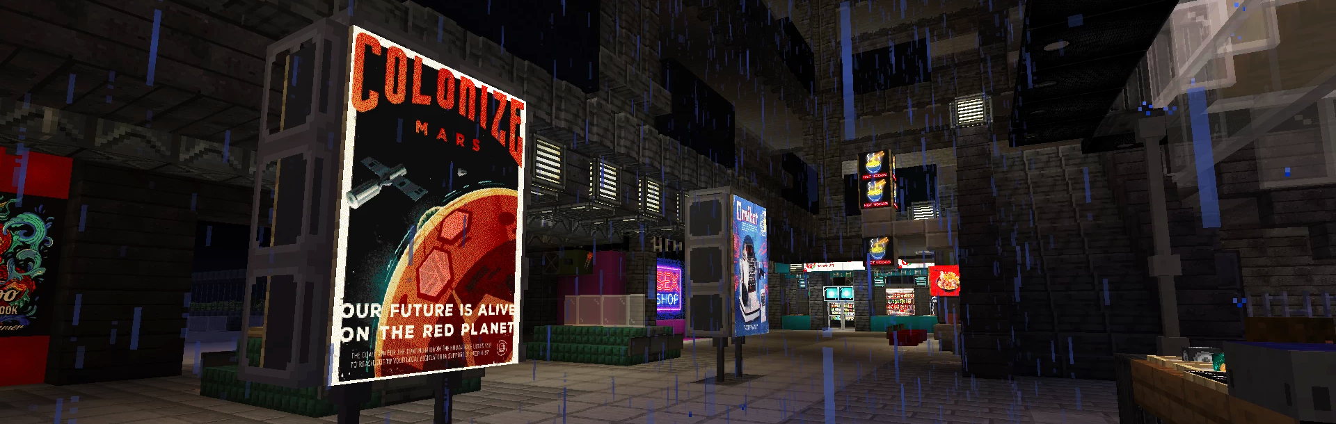 Minecraft cyberpunk map : Anachronox - Hopelight City