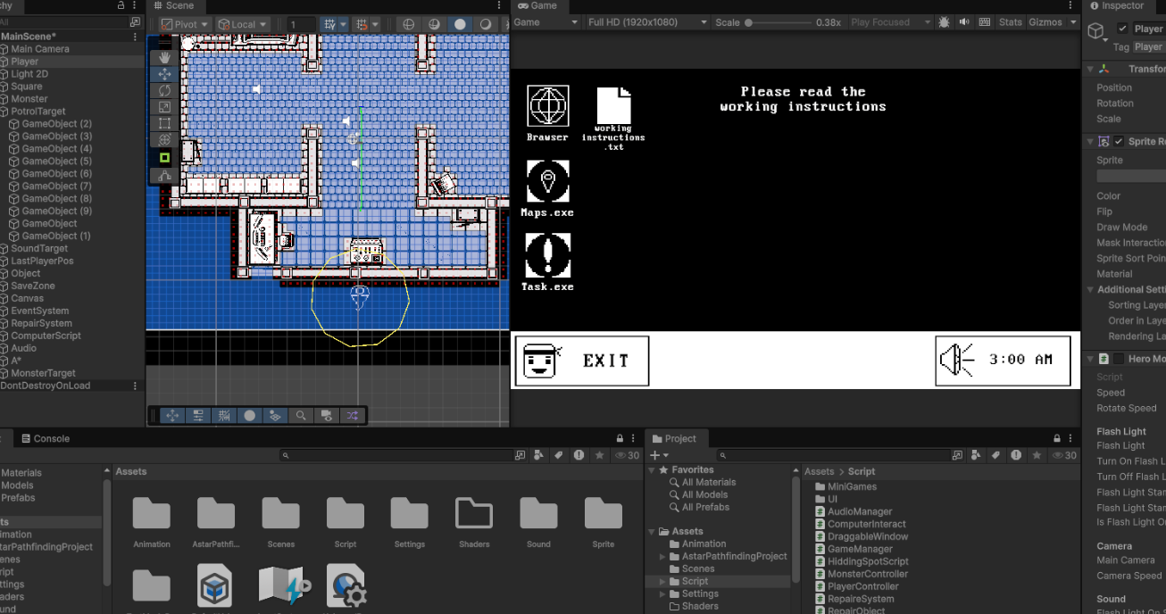 Devlog #1 - BETA 1.2: Bug fixes and monster fixes - Night Shift by Karatist
