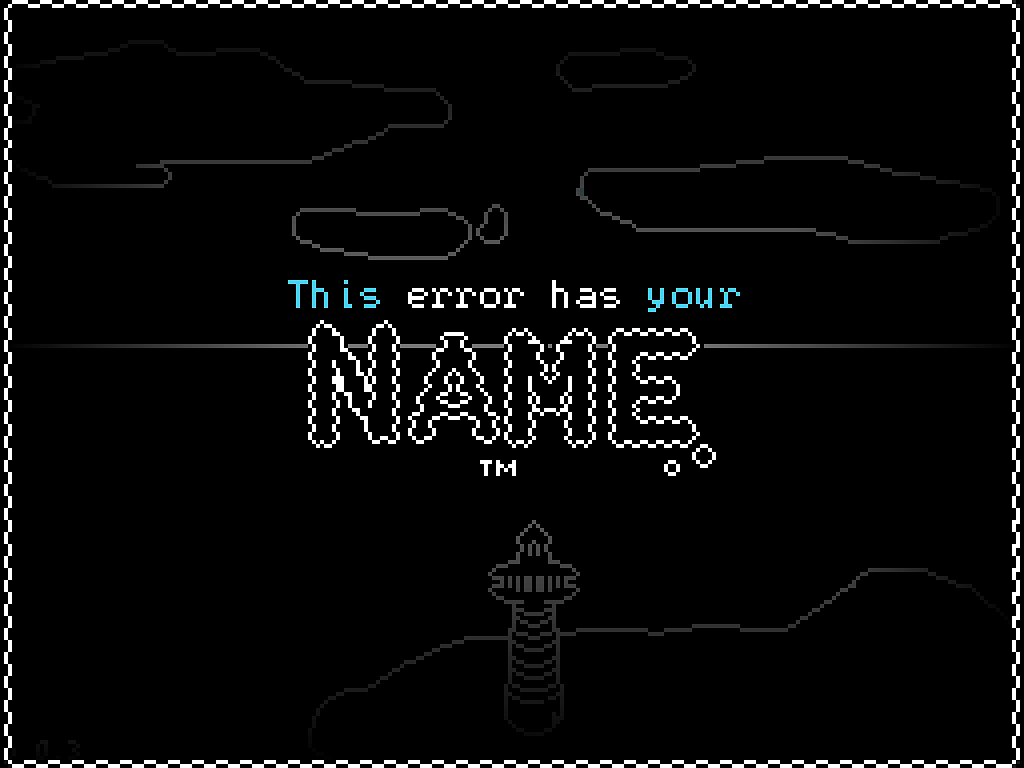 Cover image for THIS ERROR HAS YOUR NAME