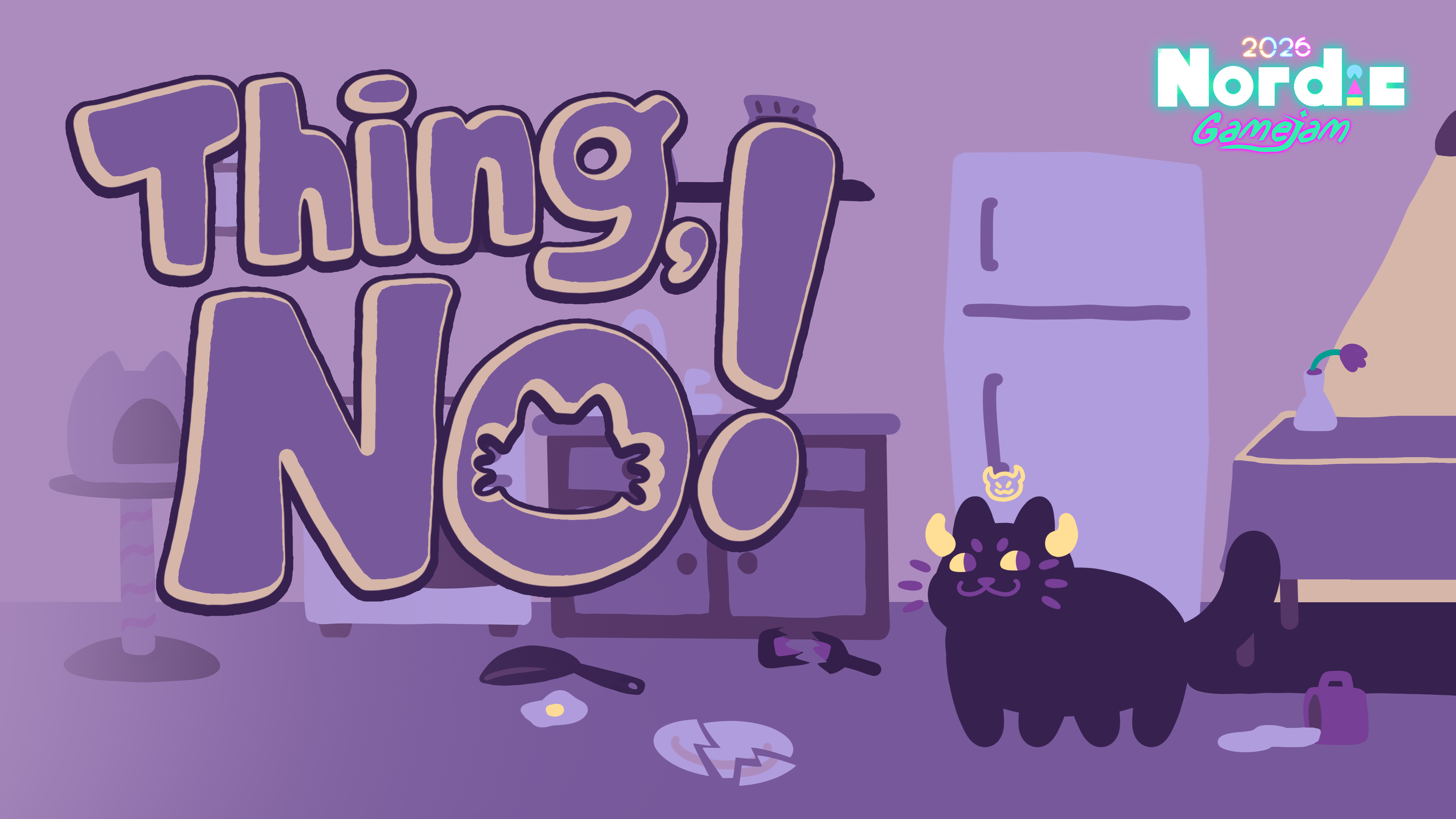 Thing, No! A Mischievous Cat