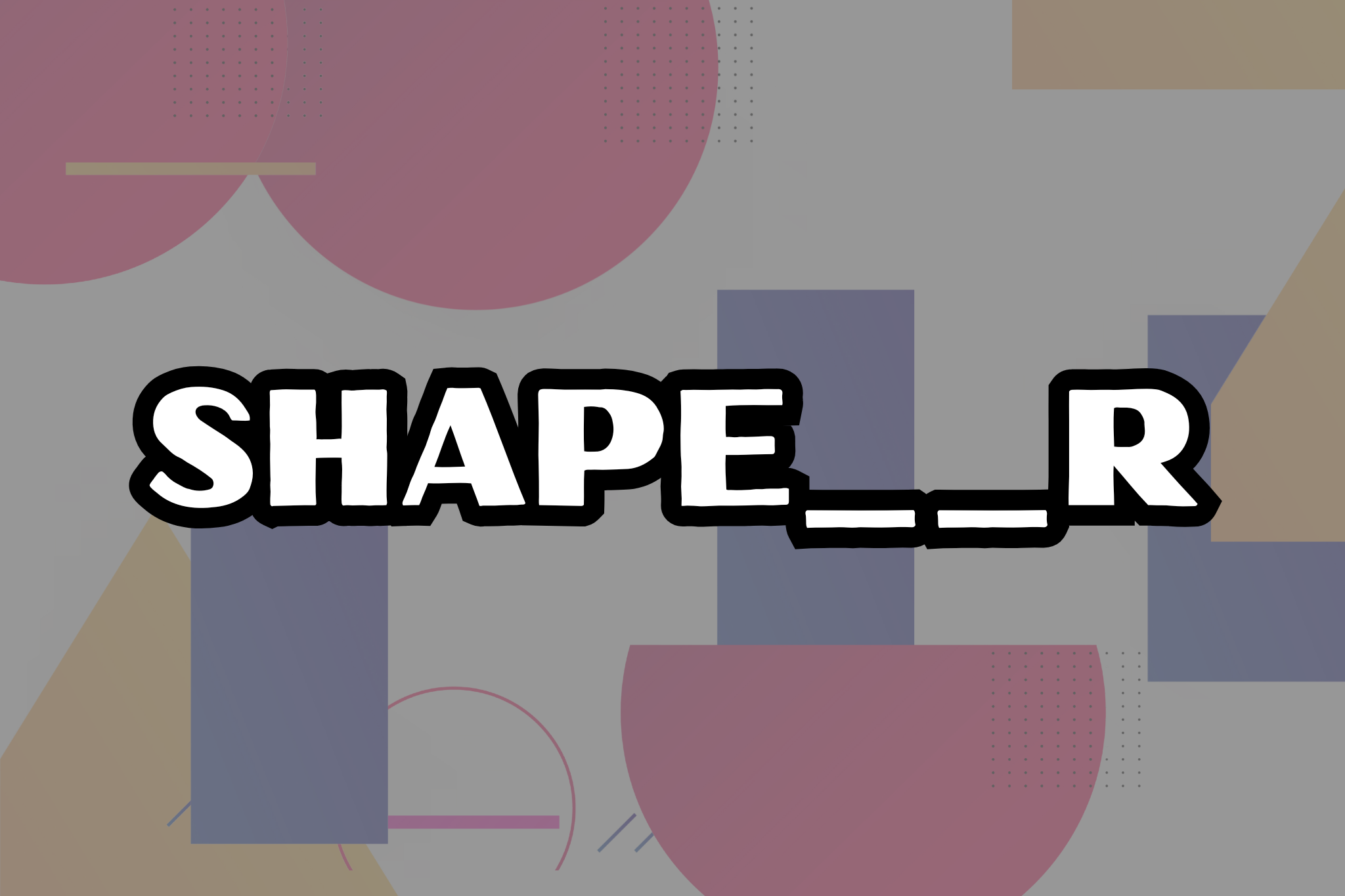 Cover image for SHAPE__R