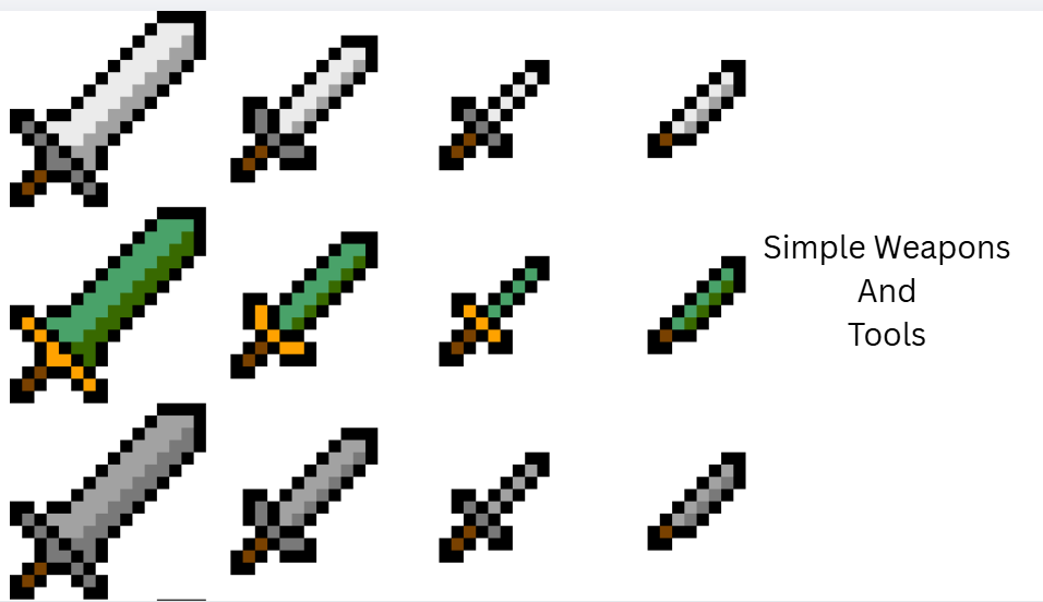 Simple Weapons and Tools by Ken_Uuu