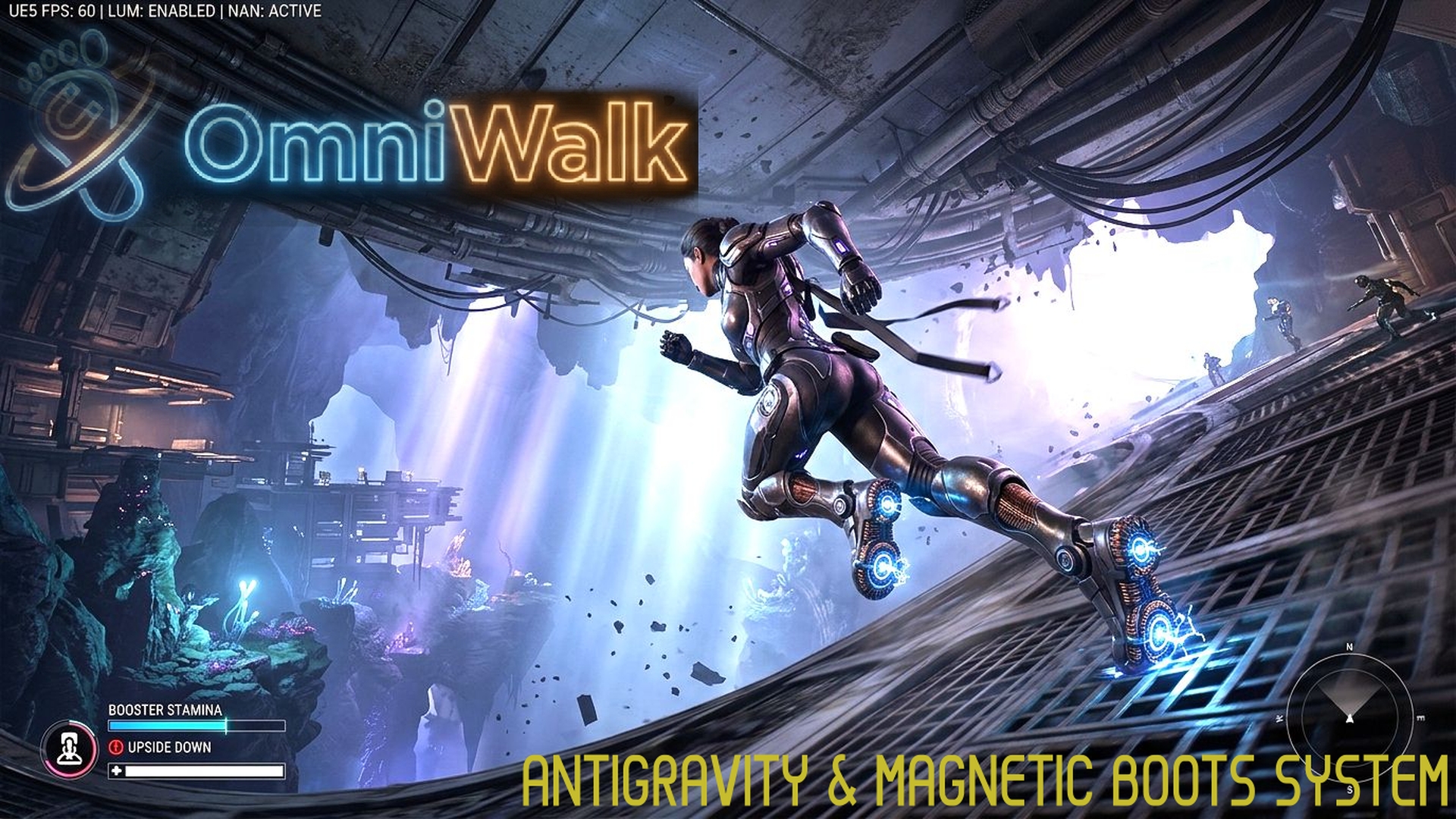 OmniWalk: Antigravity and Magnetic boots plugin for UE5