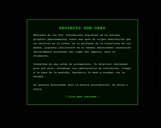 Proyecto Sub-Cero: El incidente del Condor