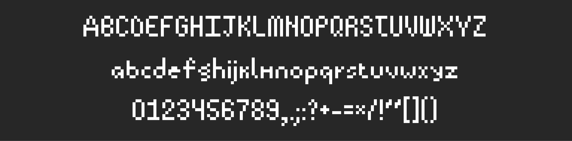 Pixel Font - ALOHA