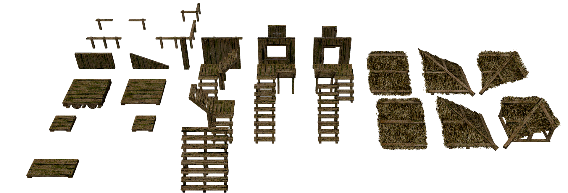 MEGA Kit Survival - Raft Retro PSX Modular Asset Pack - MEGA Kit ...