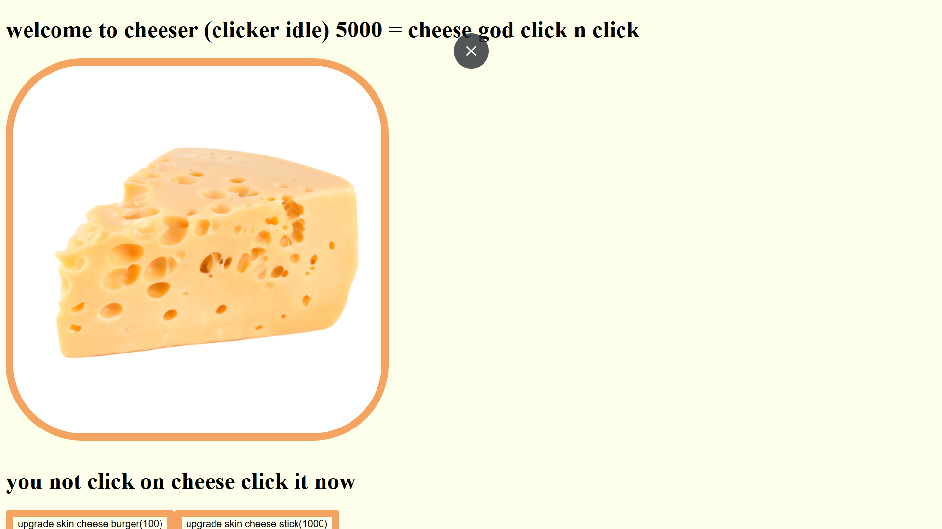 cheeser for game zotjam
