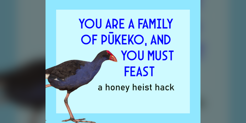 Cover image for you are a family of pūkeko and you must feast