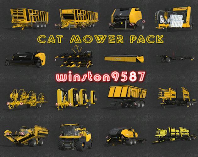Cover image for FS25_Cat Mower Pack