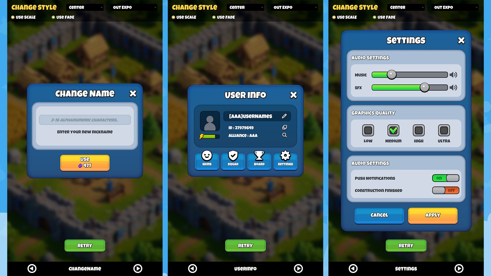 Mobile Rts Game Ui Casual Strategy UI Kit - Mobile RPG Core & Build Pack by IndigoLay