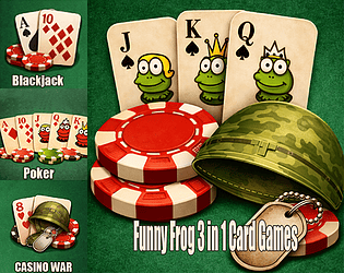 Playing Cards Hub (Blackjack / Poker / Casino War)