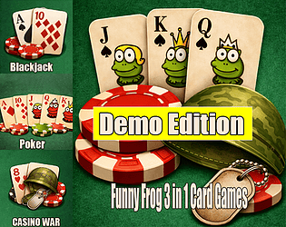 Playing Cards Hub Demo Edition (Blackjack / Poker / Casino War)