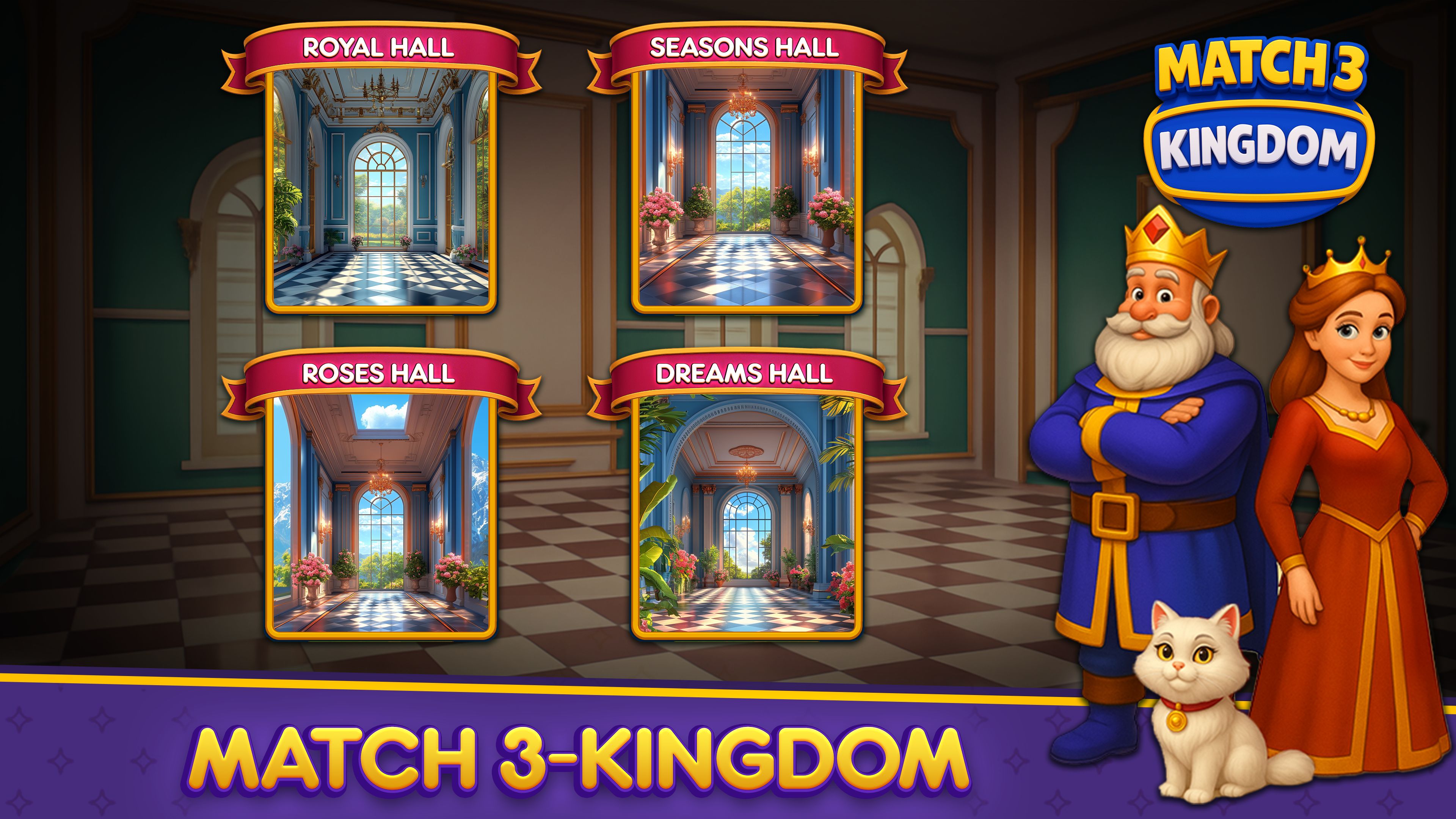 Match 3 Kingdom - Unity 2D Mobile Puzzle Game Template by RapidDev Studio