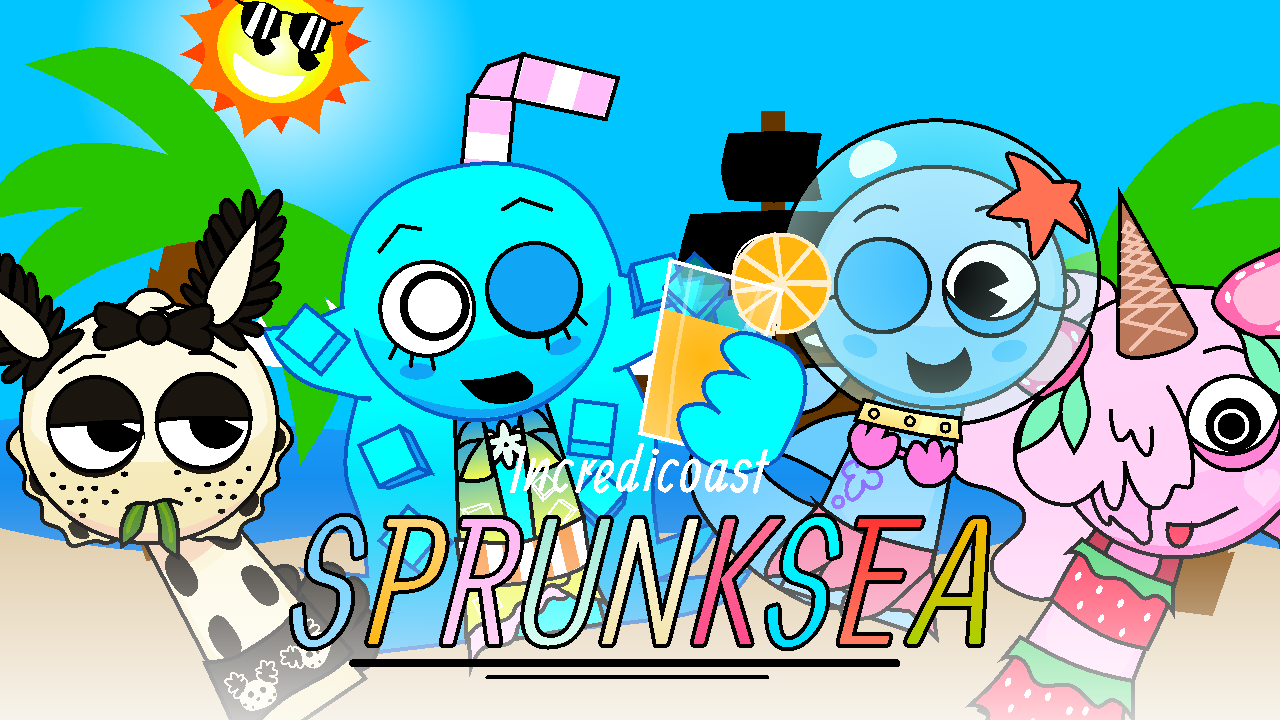 Incredicoast Sprunksea!(incredibox sprunki beach)