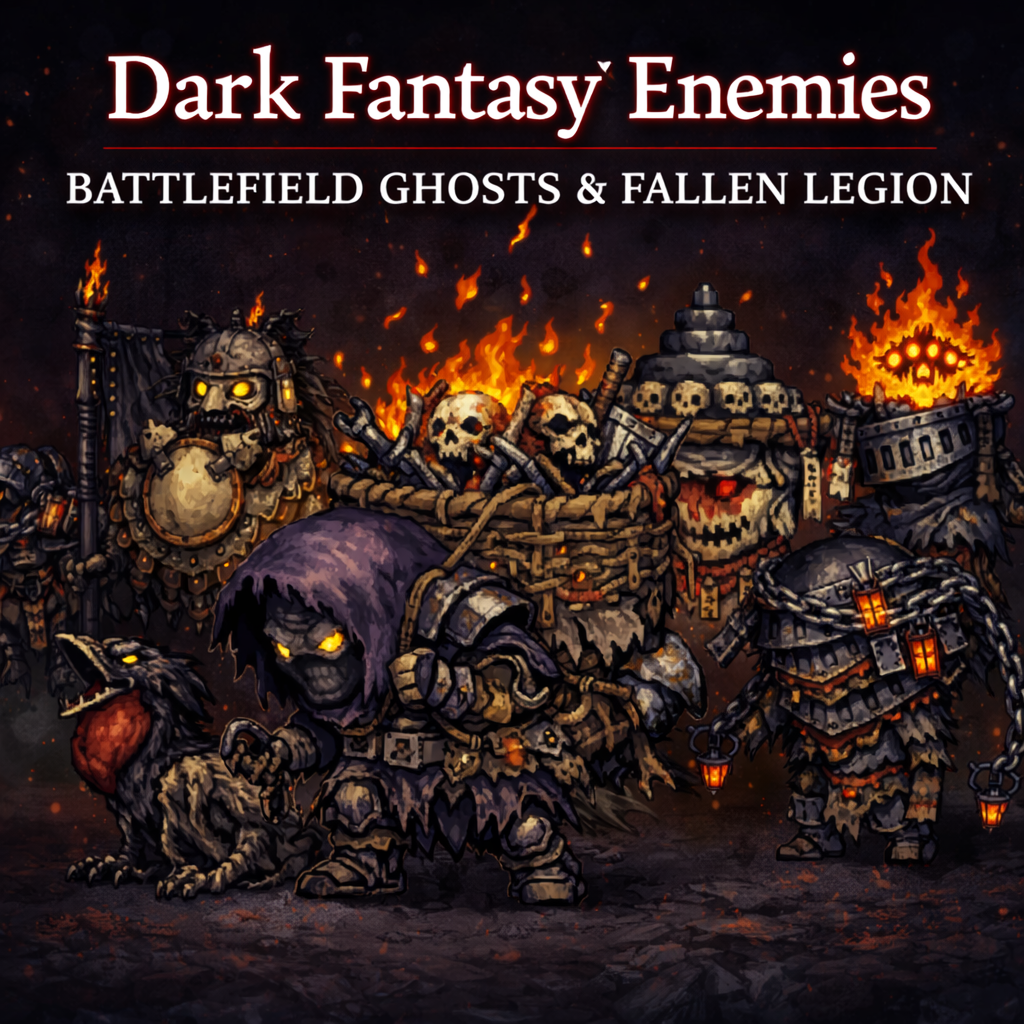 Japanese Dark Fantasy Enemies – Battlefield Ghosts & Fallen Legion by ...