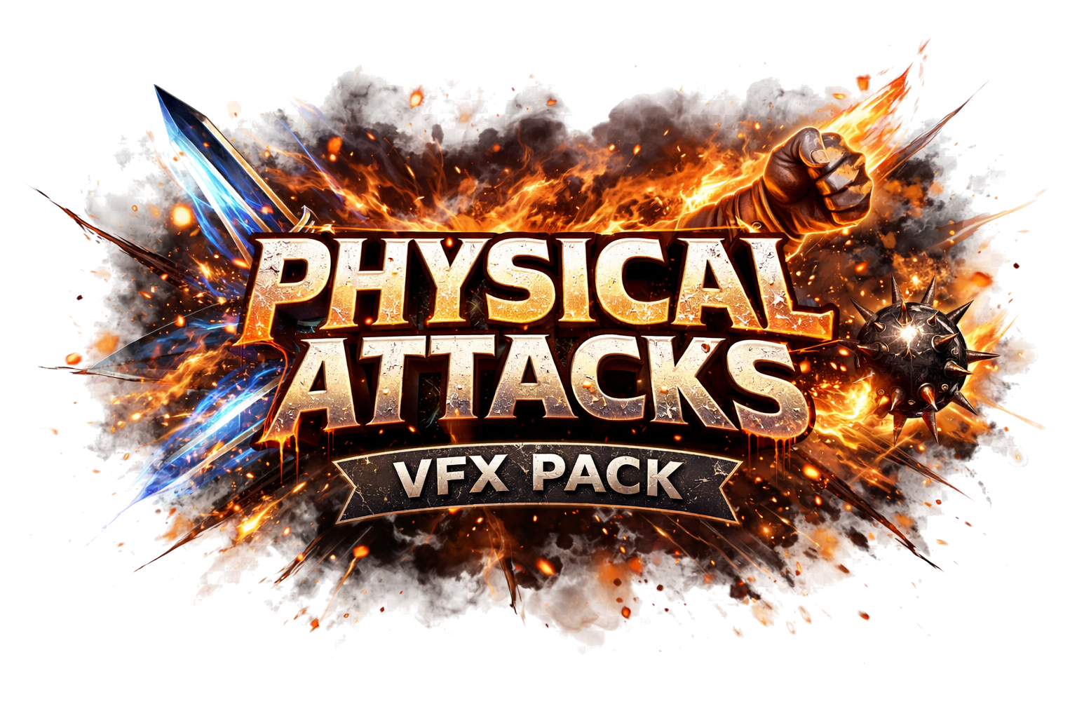 Physical Attack FX Pixel Art Asset Pack