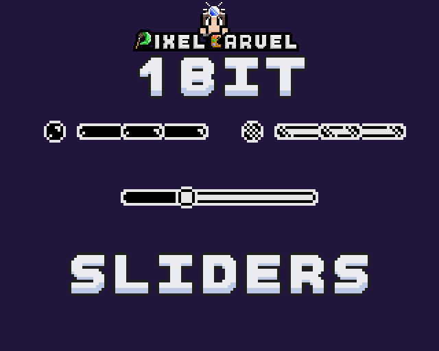 Pixel 1Bit Sliders Sprites by PixelCarvel